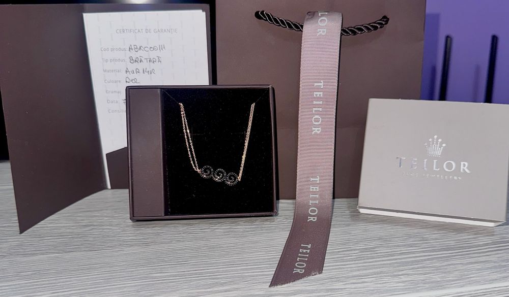 Bratara Teilor aur roz 14k