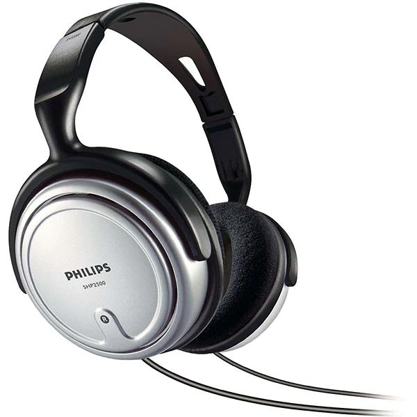 Casti PHILIPS SHP2500/10, NOI, Cu Fir, On-Ear, argintiu