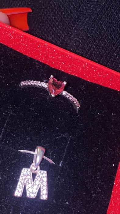 Lantic si inel din Argint Pandora