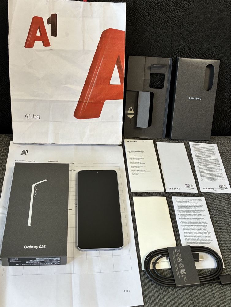 KATO НОВ 256GB Samsung Galaxy S25 Гаранция A1 2027 г. Blue