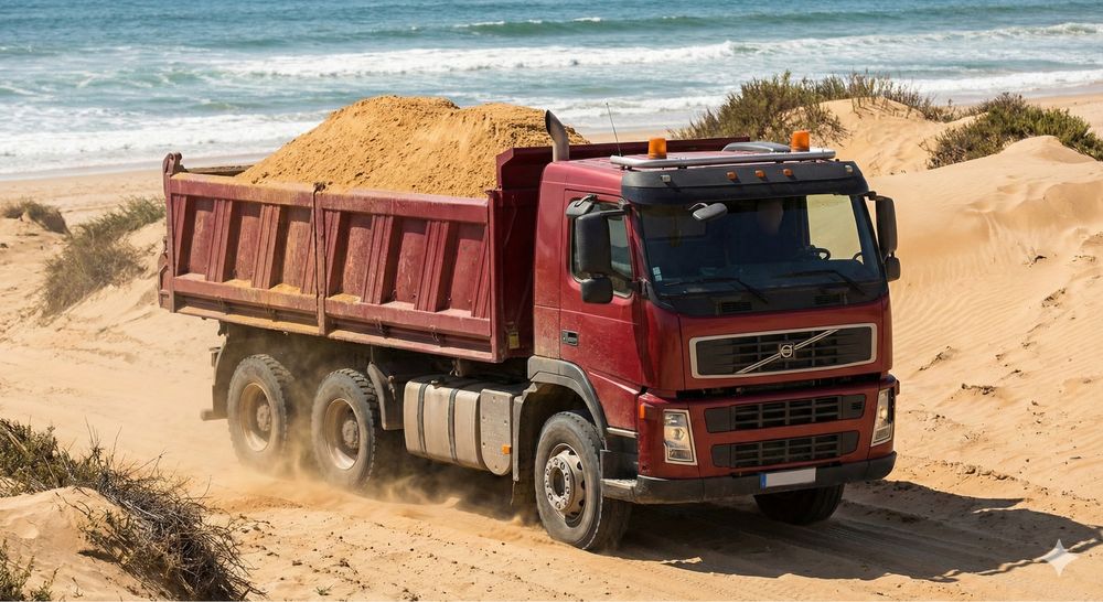 Livram nisip balast/piatra de drum/frezat de asfalt/beton concasat