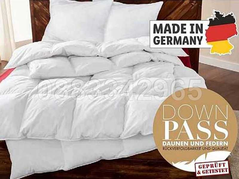 НОВИ! Олекотена завивка с патешки пух пера DownPass Germany 200х220см