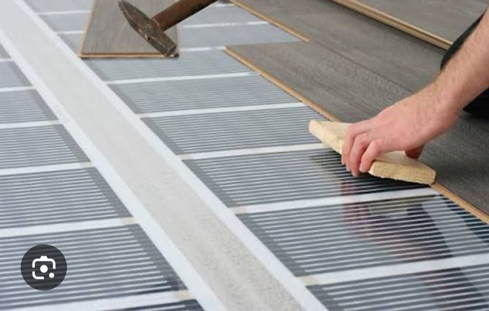 Установка электрический тёплый пол