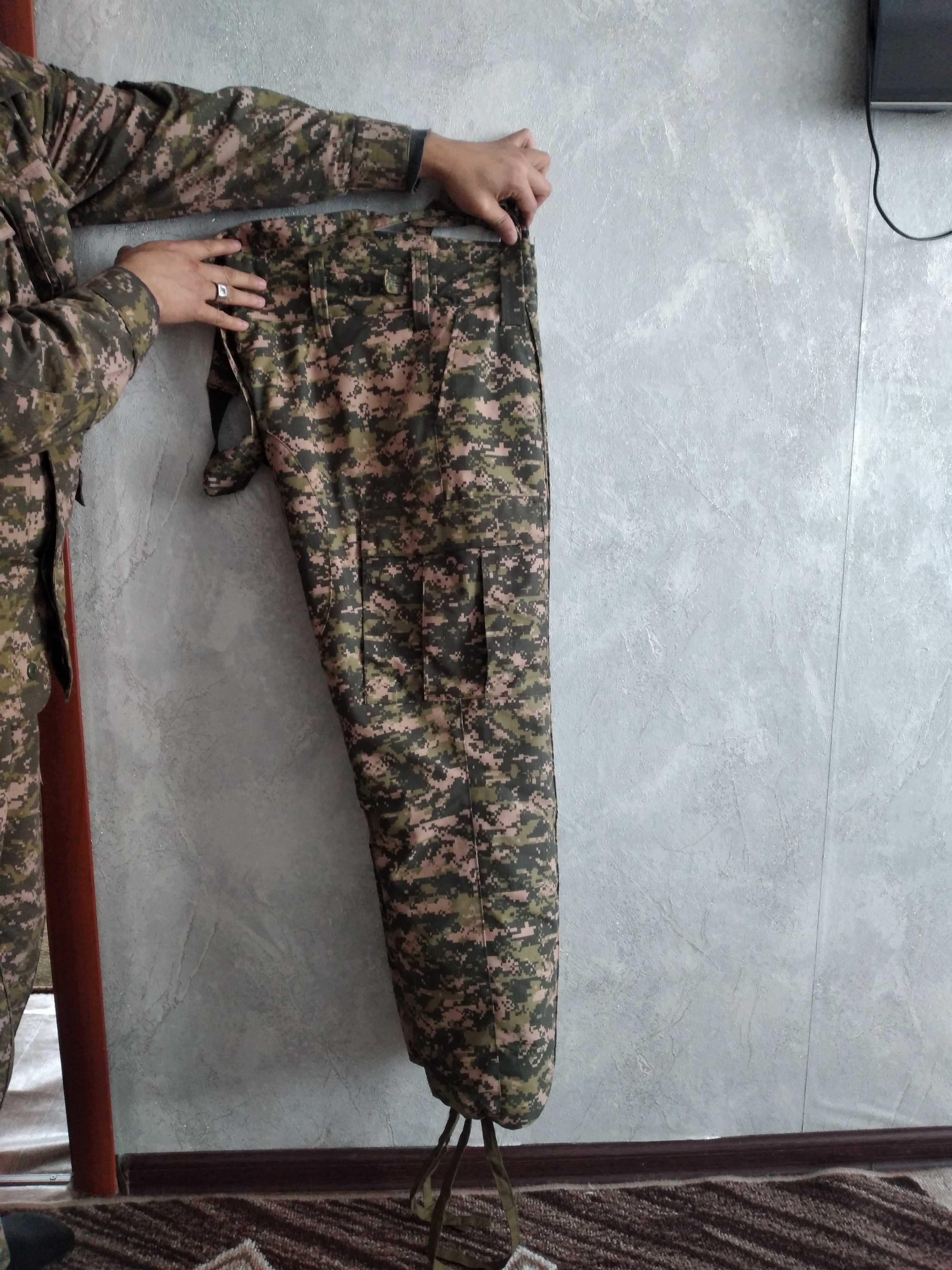 теплый ватник военный