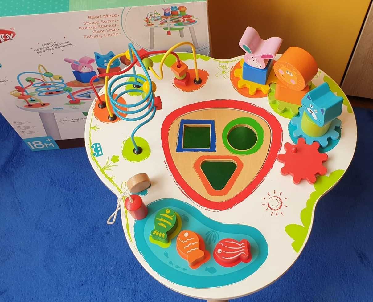 Многофункционална детска дървена маса за игра Acool Toy