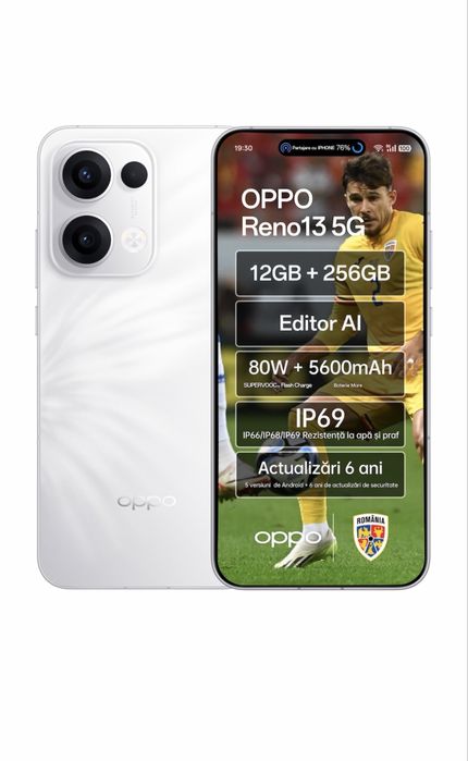 Oppo reno 13 5G Alb 256 gb dual sim liber de retea