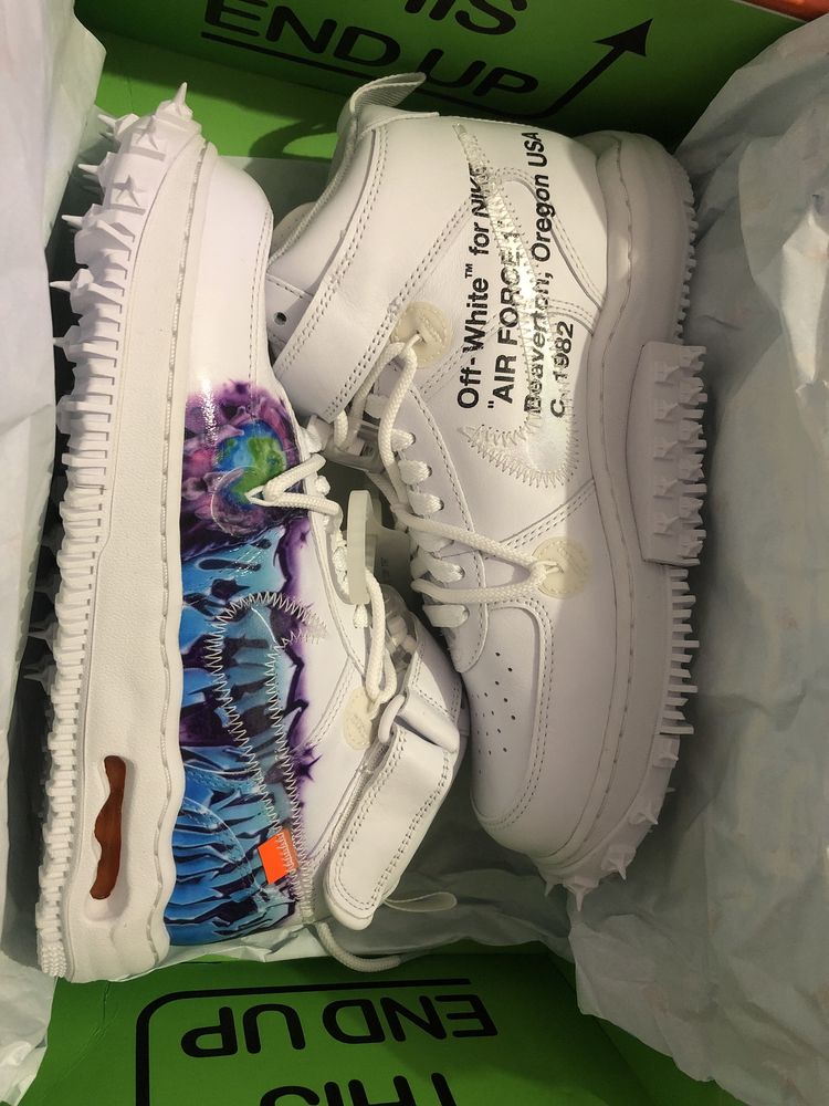 Nike Air Force 1 Mid Off White Graffiti White