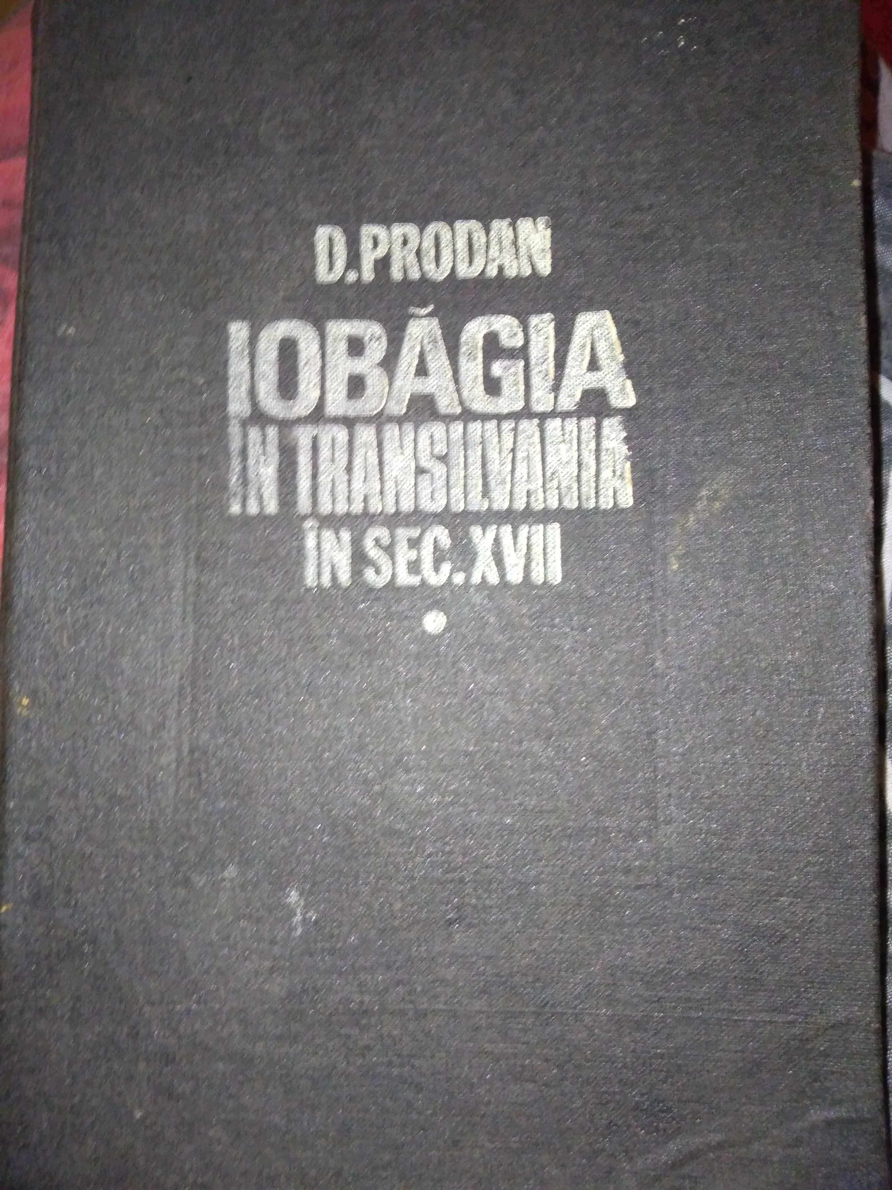 Carte Iobagia din Transilvania în sec VII, vol I