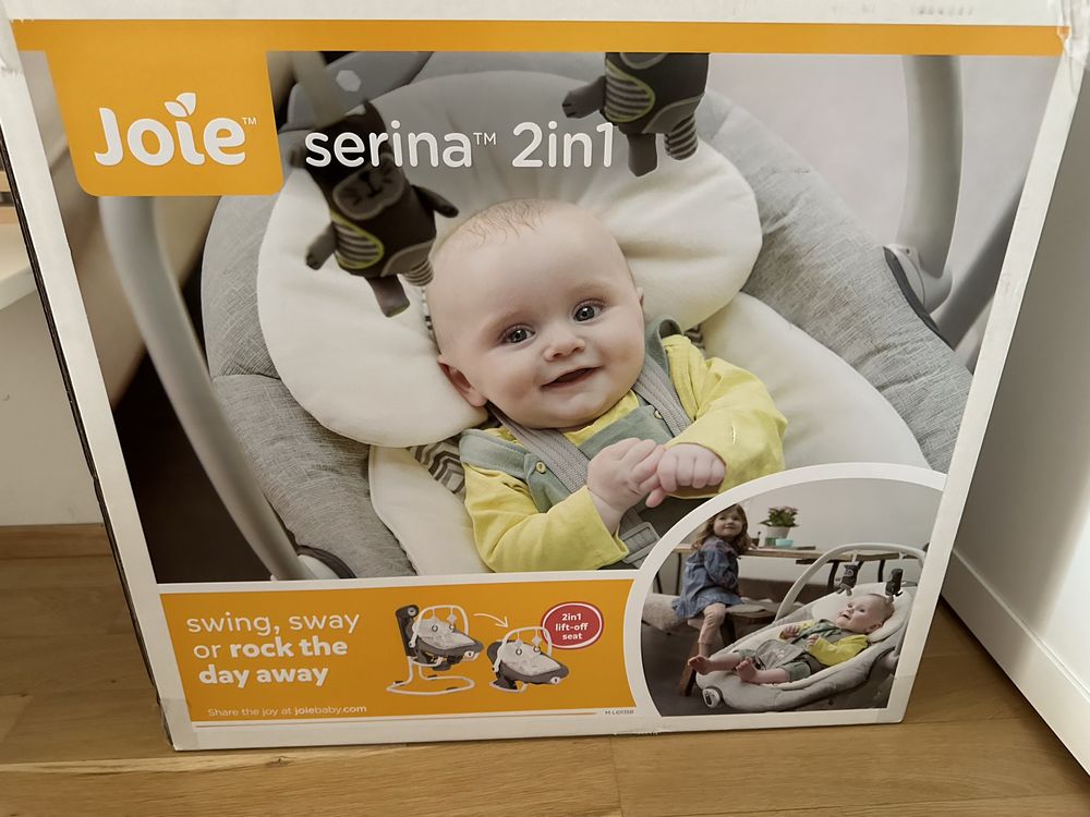 Бебешки шезлонг-люлка Joie Serina 2в1