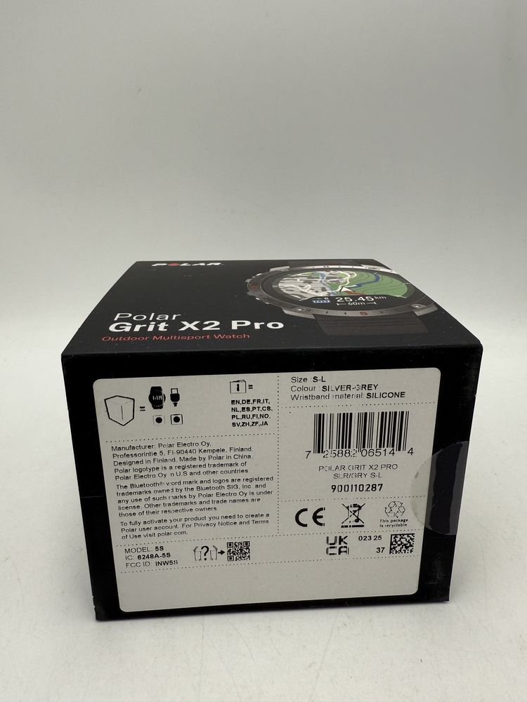 Ceas smartwatch Polar Grit X2 Pro Silver Grey S-L