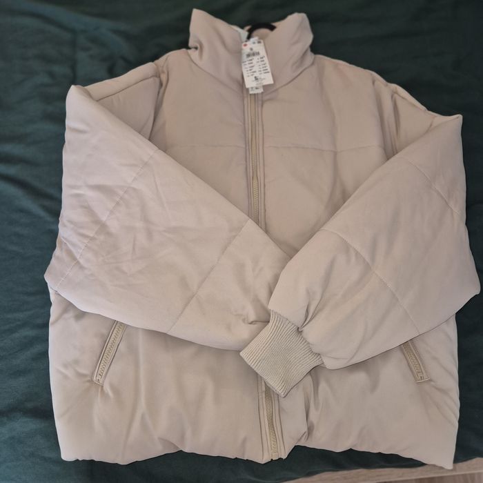 Geaca bej Cropp - marime S oversized