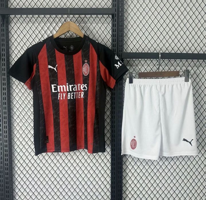 Echipament fotbal copii (tricou + pantaloni) , AC Milan 25/26