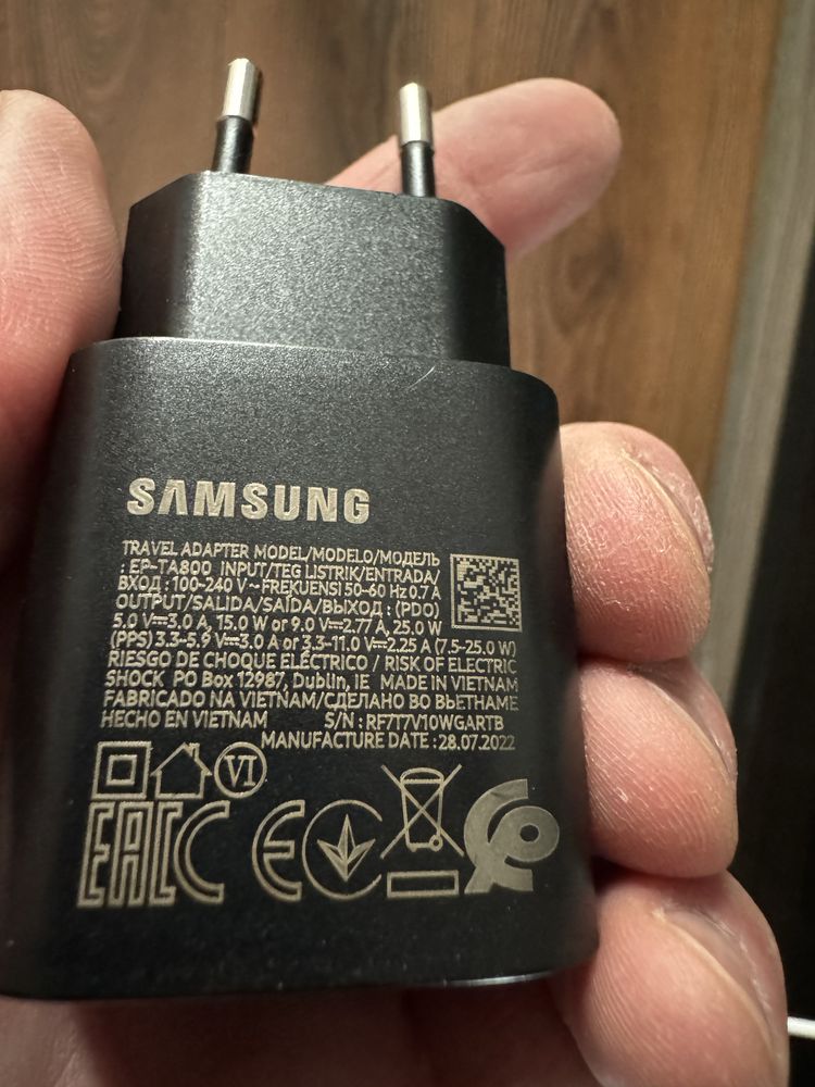 Încărcător Samsung EP-TA800, 25W, 3A, 1 x USB-C, Negru