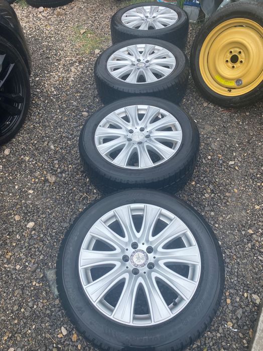 Оригинални джанти с отлични зимни Dunlop 245/50/18 Mercedes S ,Е,CLS,V