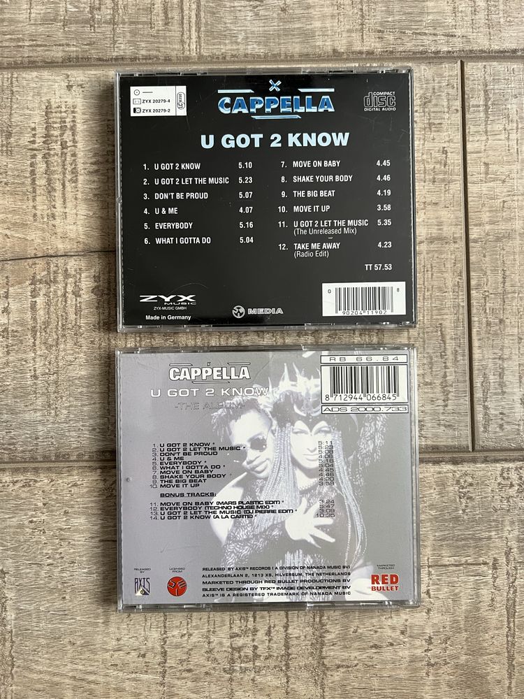 Cd-uri originale Cappella (Eurodance 90’s)