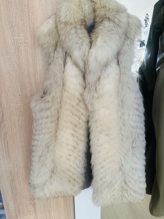 Дамско палто естествена лисица