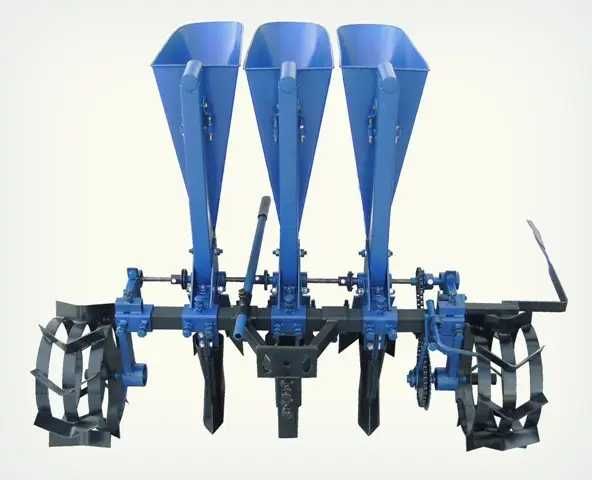 Semanatoare 3 randuri pentru arpagic usturoi ceapa pentru motocultor