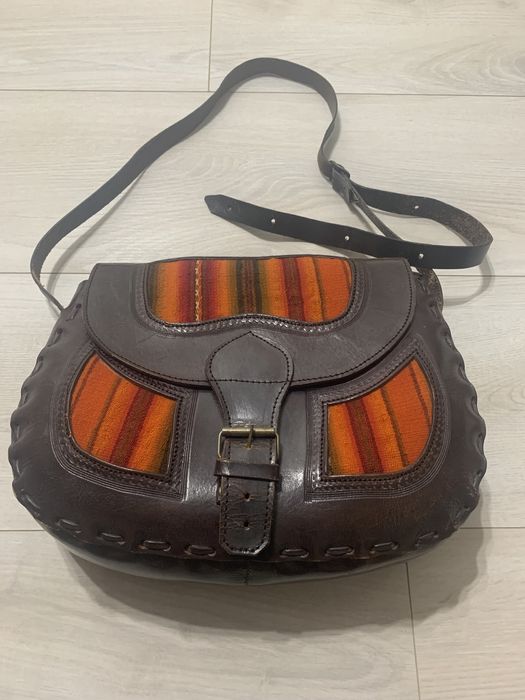 Geanta piele naturală Peru