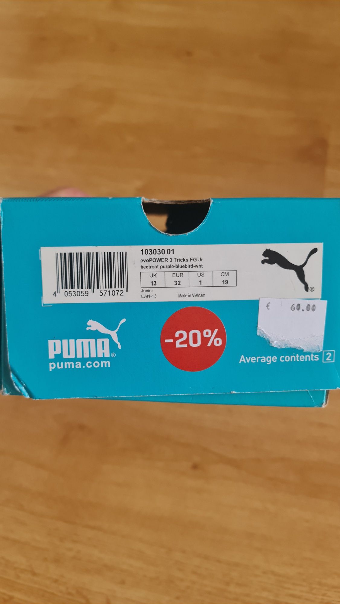 Футболни обувки puma evo power 3 номер 32