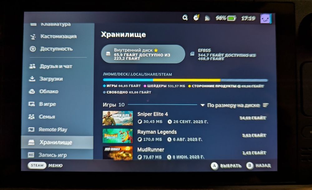 SteamDeck LCD 256гб