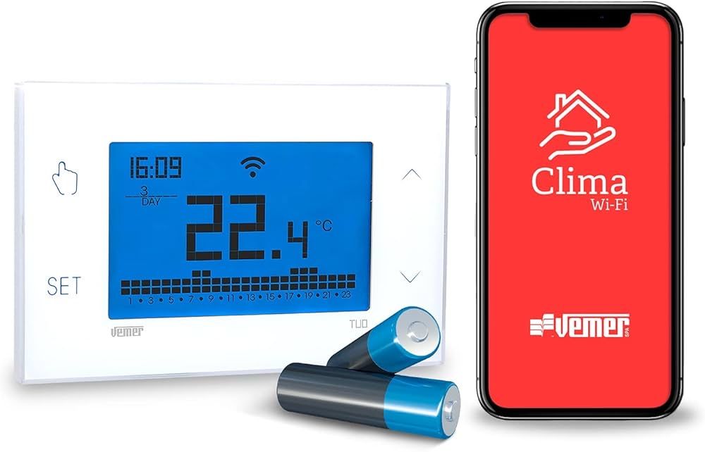 Termostat Wi-Fi Vemer Tuo – smart, programabil,control prin telefon