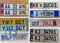 Numere auto ornamentale, placute auto straine