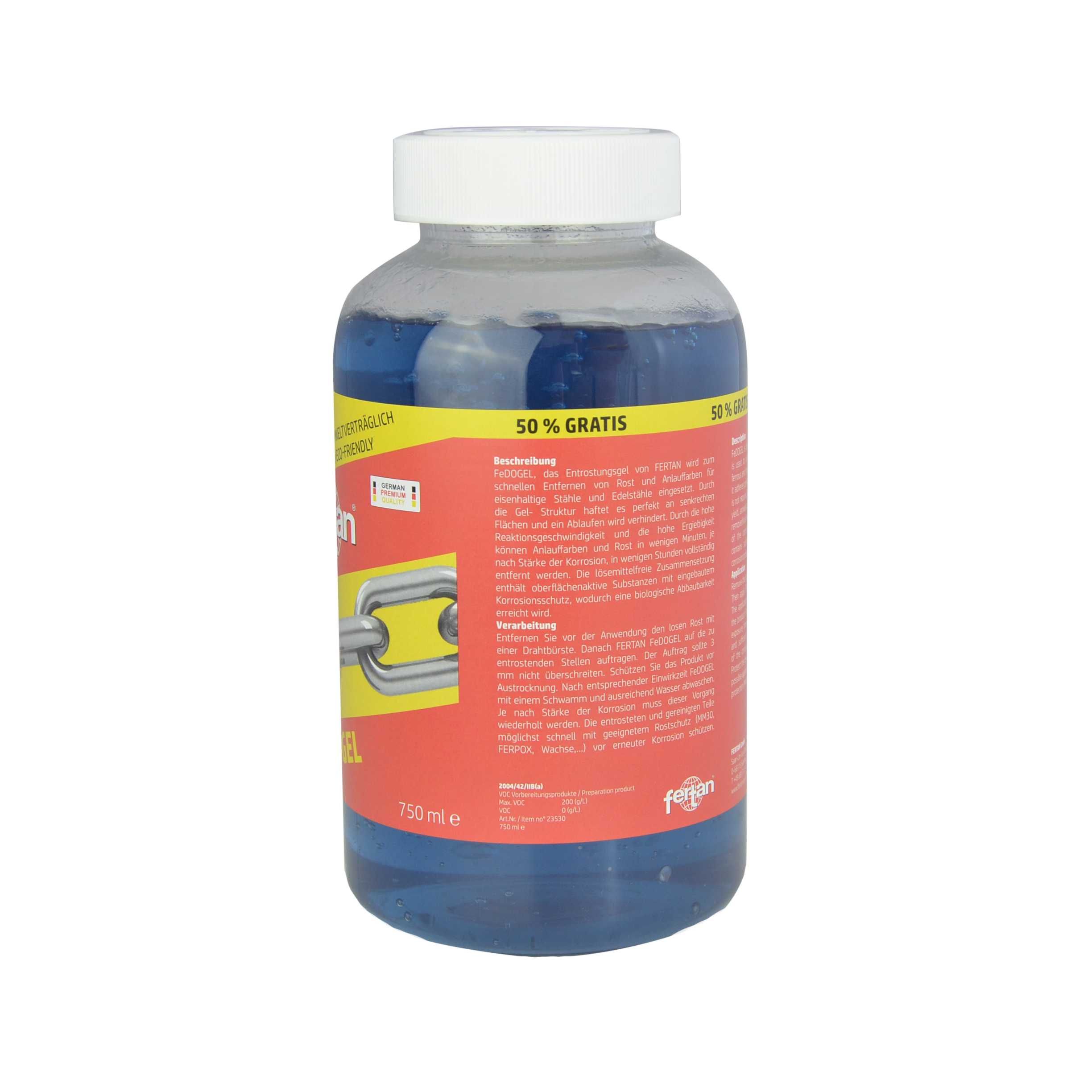Gel Fedogel curatat coroziunea rugina pe metal otel cupru crom gresie