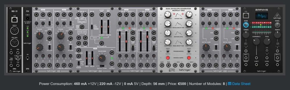 sistem sintetizator /synth/ modular, module eurorack