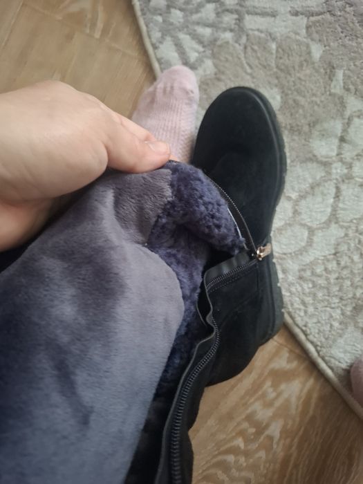 Сапоги зима черные