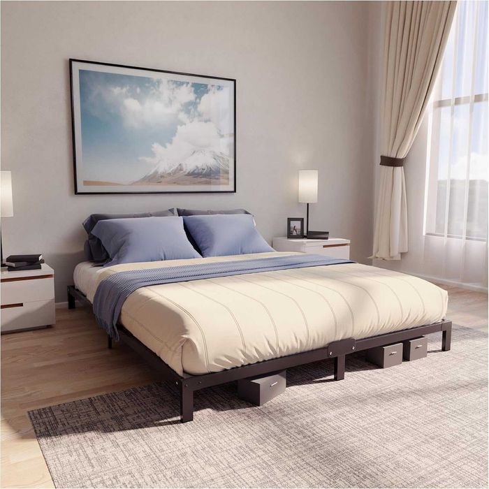 Paturi metalice negre, 3 modele,180x200, 160x200,140x200,120x200 cm