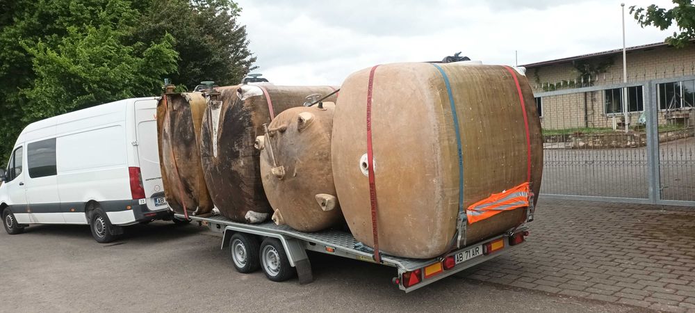 Bazine fibra de sticla de la 500 litri la 8000l