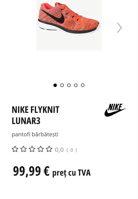 Adidași Nike Orange  alergare