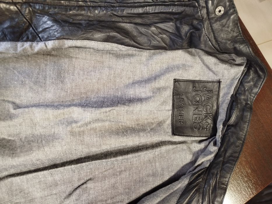 Jack Jones Leather man jacket M