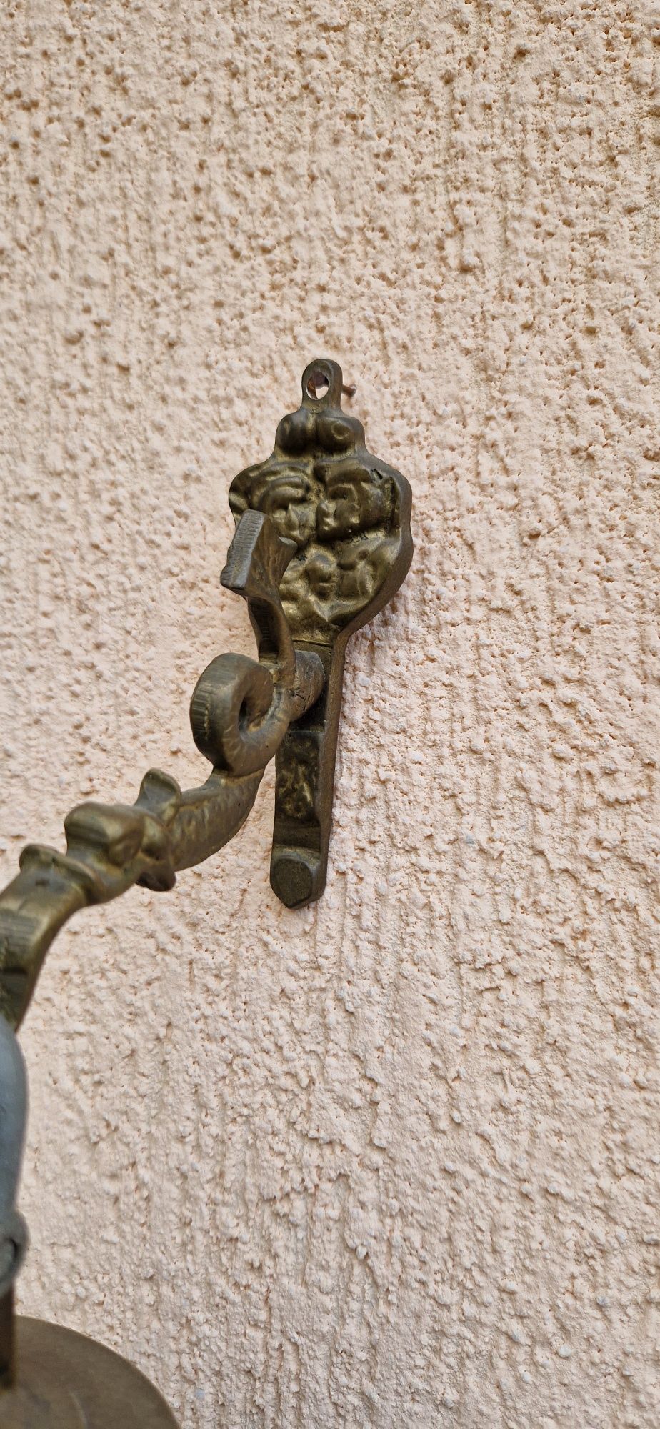 Clopot bronz poarta ușa cu suport