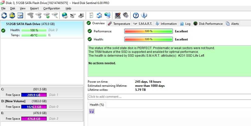 Solid-State Drive (SSD) Apacer Industrial 2,5“ SSD 512GB SATA 3.2 TLC