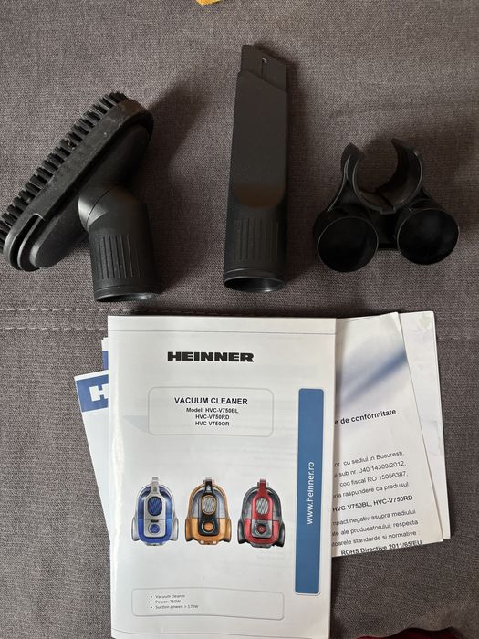 Прахосмукачка без торба Heinner HVC-V750OR, 750W