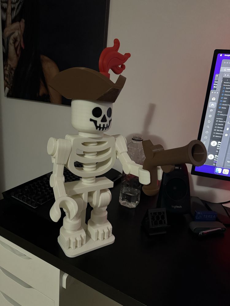 Figurina Mega LEGO Pirate Skeleton - UNICAT - DE COLECTIE 52 cm