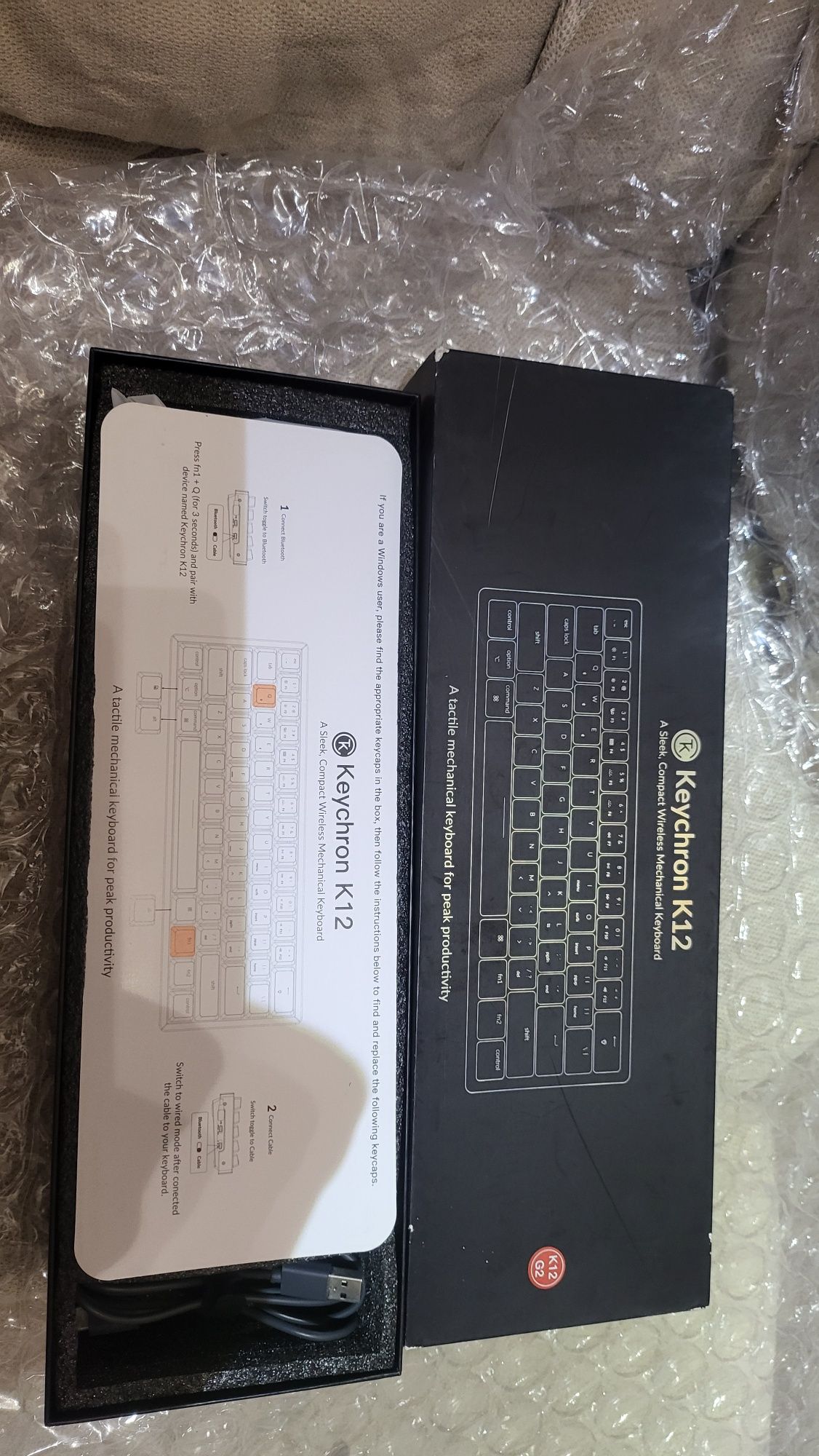 Нова механична Мини Клавиатура Keychron K12