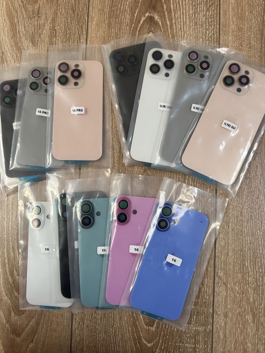 Spate sticla pentru iPhone 16, 16 Pro, 16 Pro Max