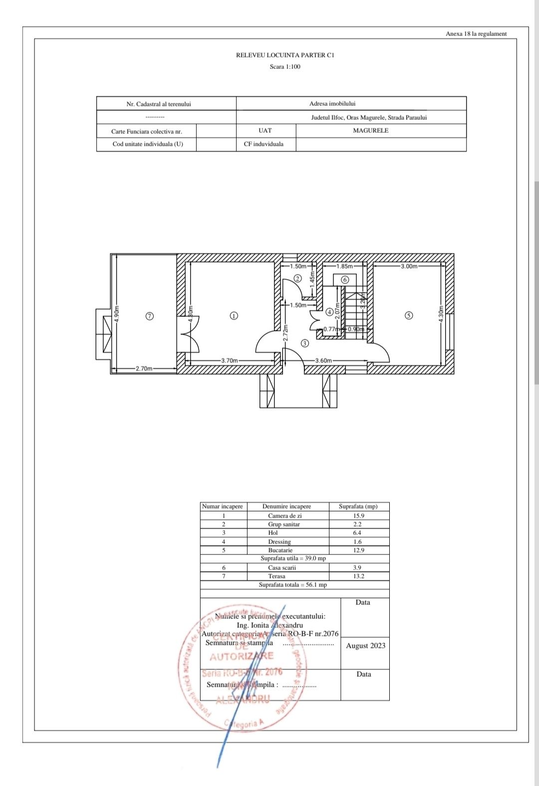 Casa individuala P+1+Pod Magurele Ilfov