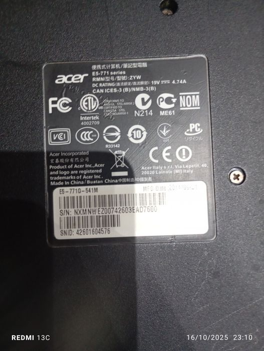 Portativ kompyuter acer
