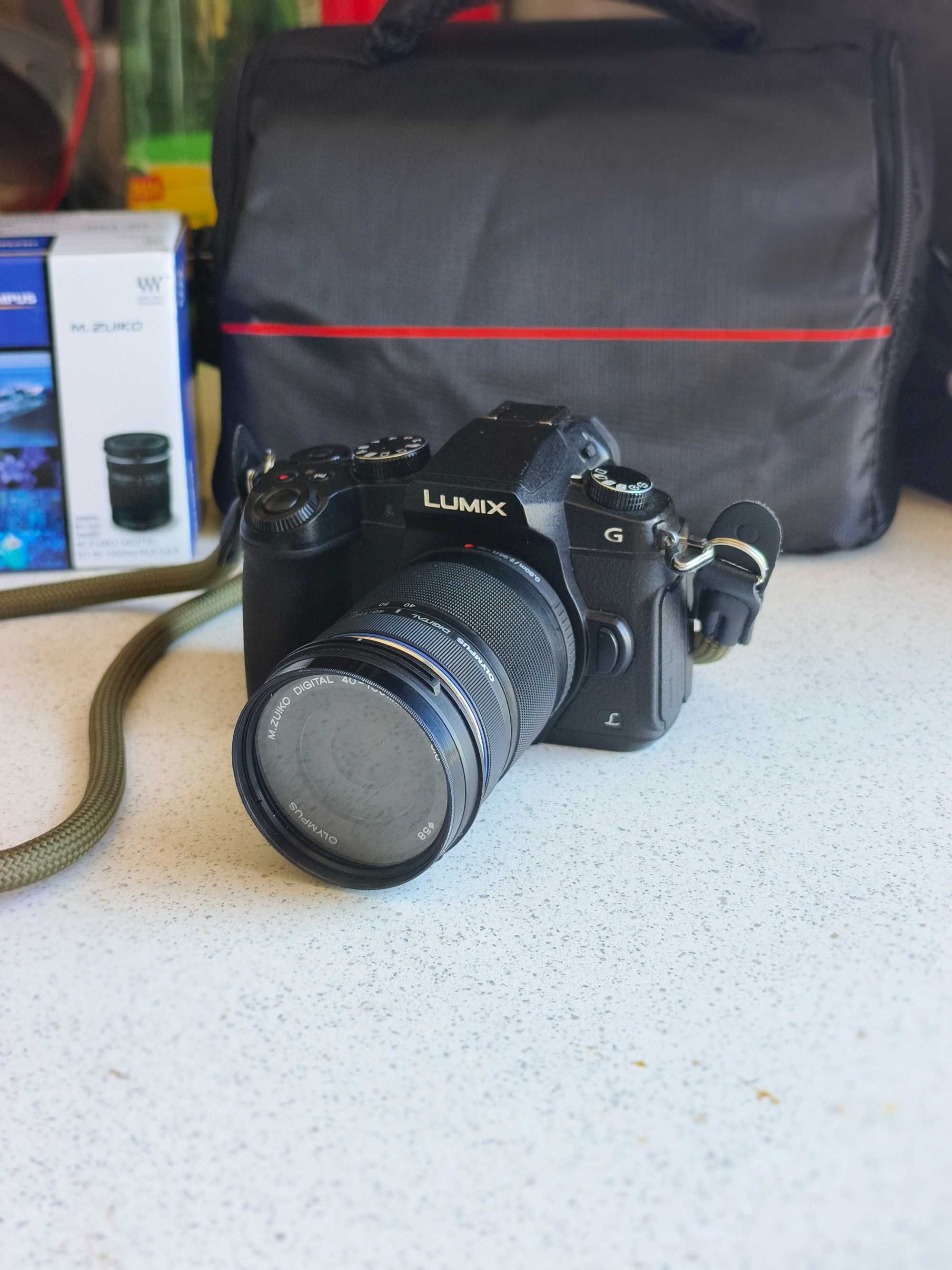 Lumix G80 с два обектива