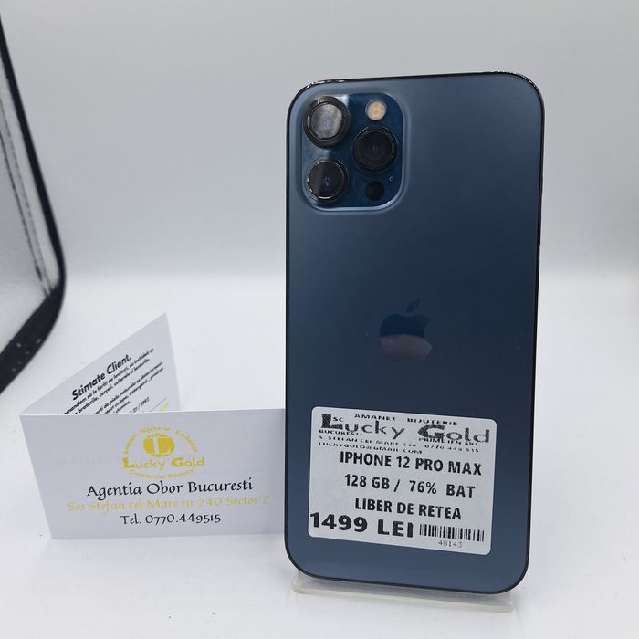 Iphone 12 Pro max 128 GB 76 Baterie factura garanție #48143