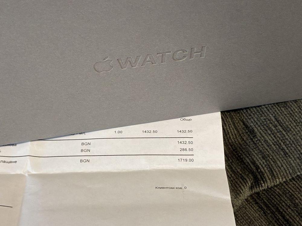 КАТО НОВ 49mm Apple watch Ultra 2 CEL Гаранция iStyle 2027г. Black