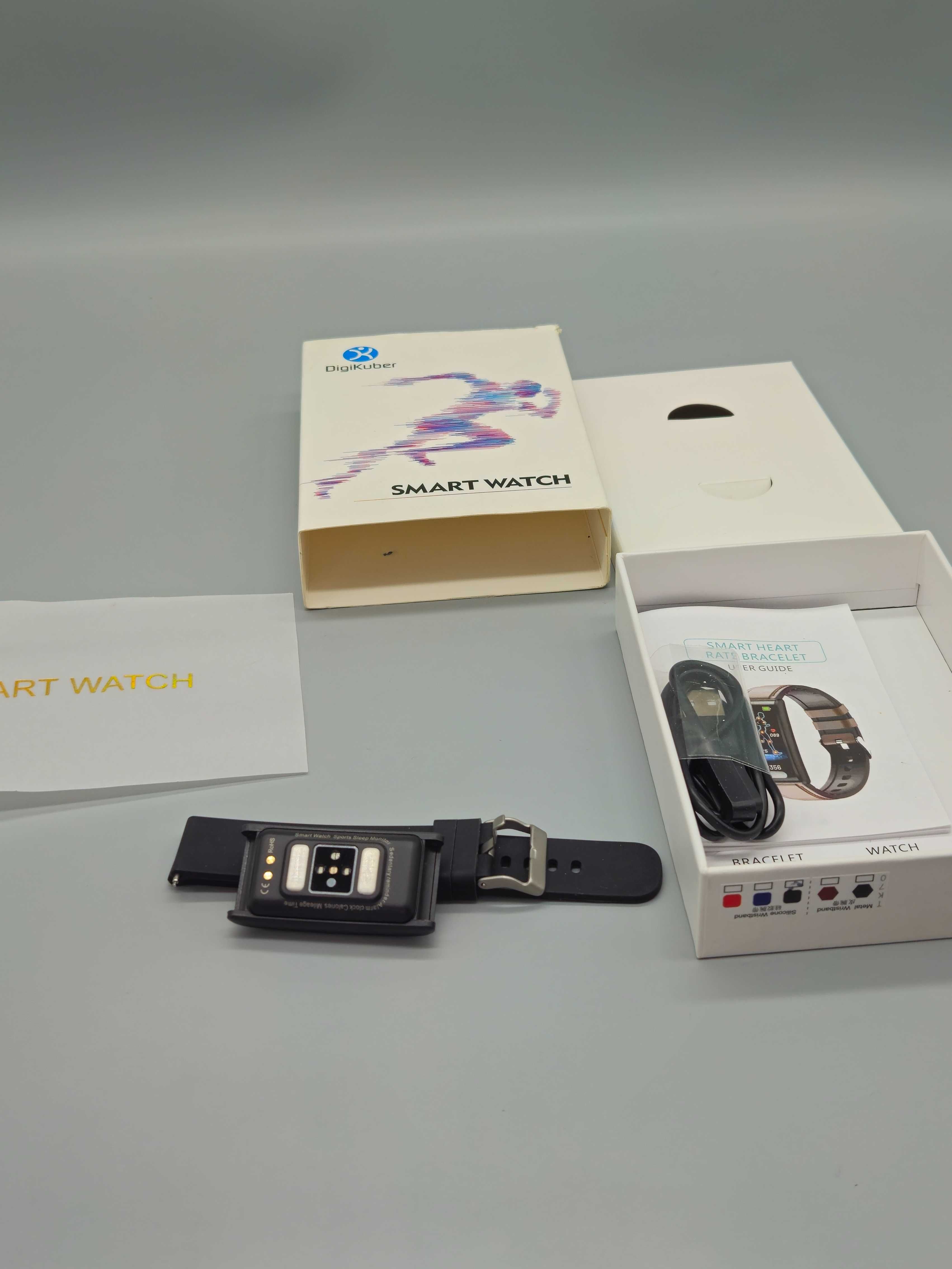 Смарт часовник 1.5" цветен дисплей, IP68, пулсомер, ЕКГ,фитнес функции