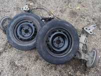 Punte spate cu roti pentru auto sau remorca Citroen C3