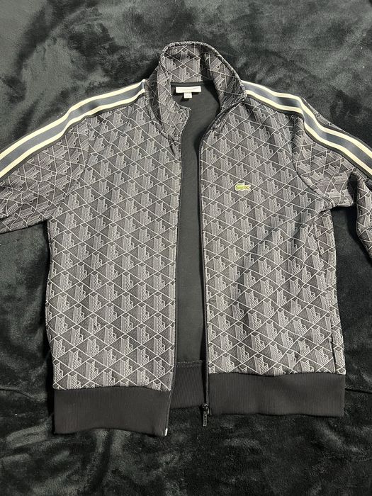 Оригинален Суитшърт LACOSTE jacuard track jacket