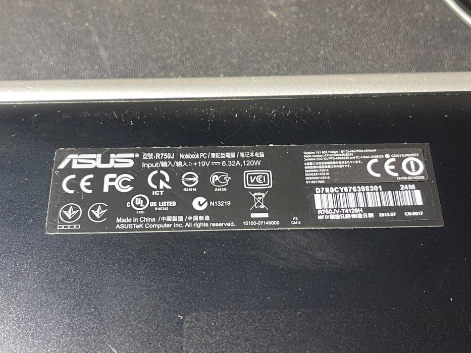 Laptop Asus R750J – i7-4700HQ, 8GB RAM, SSD 256GB + HDD 1TB, GT 750M