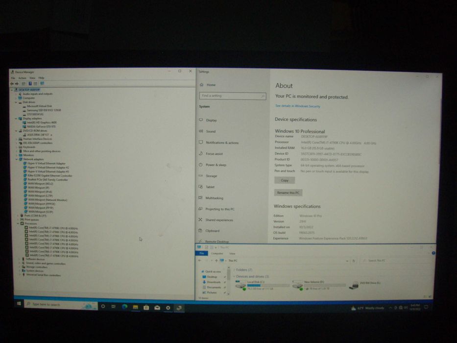 Gaming i7-4790K Gigabyt G1.Sniper Z97 RAM 16Gb GTX970 4Gb SSD + HDD