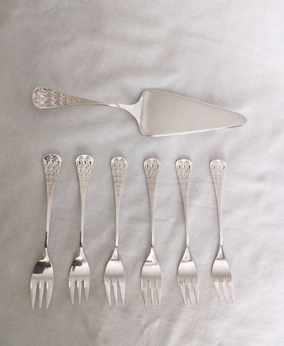 Tacamuri din argint masiv 925 Rosenthal pentru desert